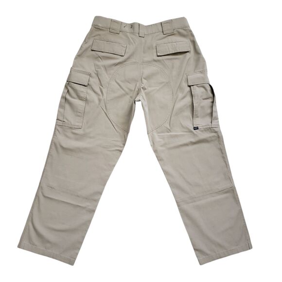 5.11 Tactical Cargo Pants Mens Large 35-39x30 Khaki Ripstop Double Knee - Picture 8 of 11